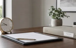 Estate-planning documents arranged for an asset-protection review