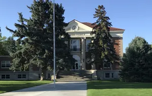 Big Horn County Courthouse in Basin, Wyoming